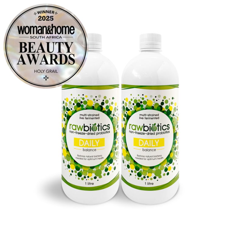 Individual Vitality Program (60 Days) : Rawbiotics Daily 1000ml x 2, Shot Glass & Usage Card